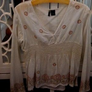 Vintage Passport embroidered shirt